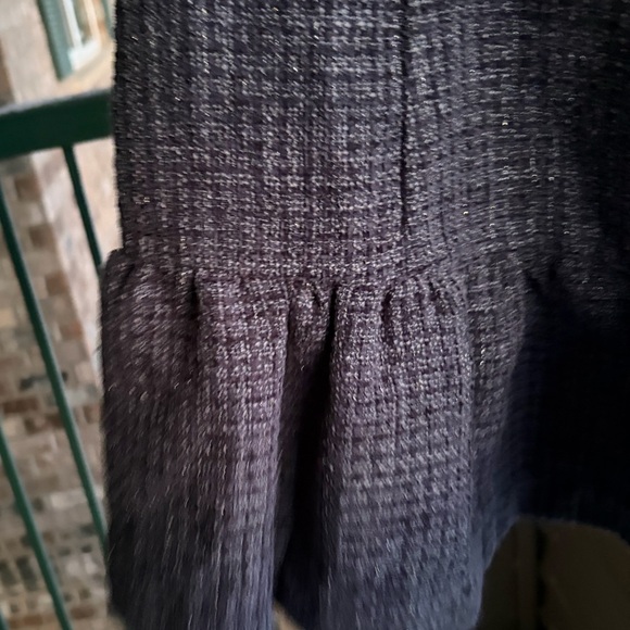 🆕 AQUA Tweed Drop Waist Mini Dress Exclusive Pearl Strap Bow Detail Size S Party - Picture 10 of 16